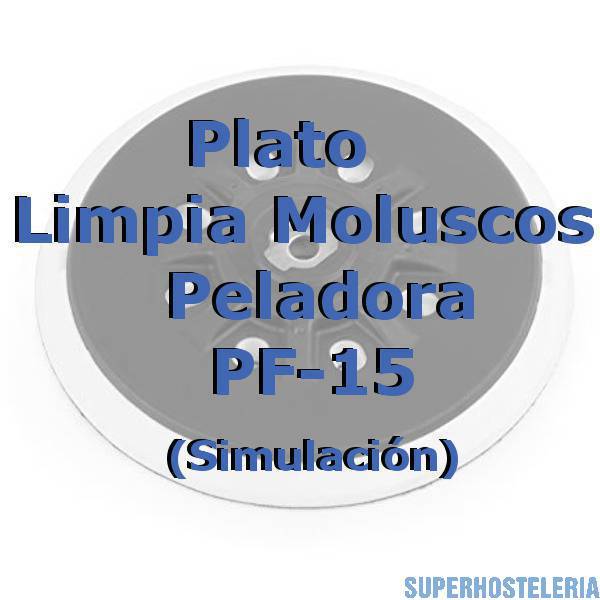  Plato Abrasivo Moluscos Peladora Pf 15 suministros hosteleros
