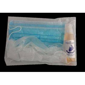 50 Kits Anti Covid-19 con gel hidroalcohólico 35 ml celofán 2