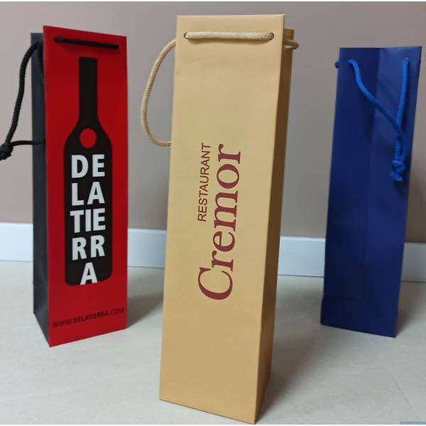 Bolsas Botella Personalizadas en Lujo para Bodegas, Vinotecas y
