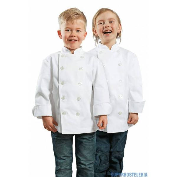  Chaquetilla De Cocina Infantil Unisex Blanca Petit Chef